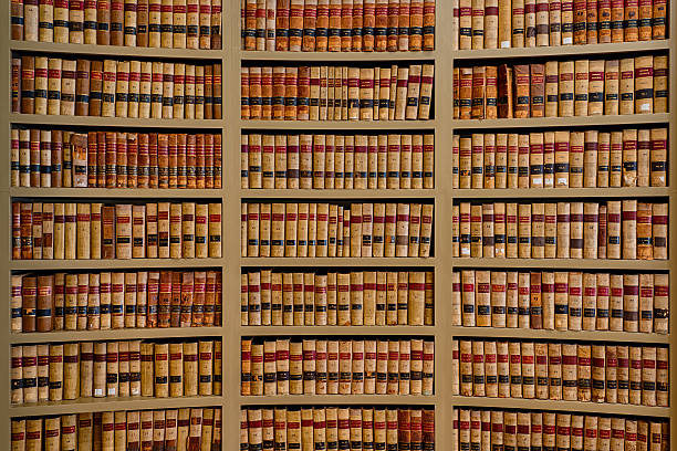 Professional law library with legal books and resources
