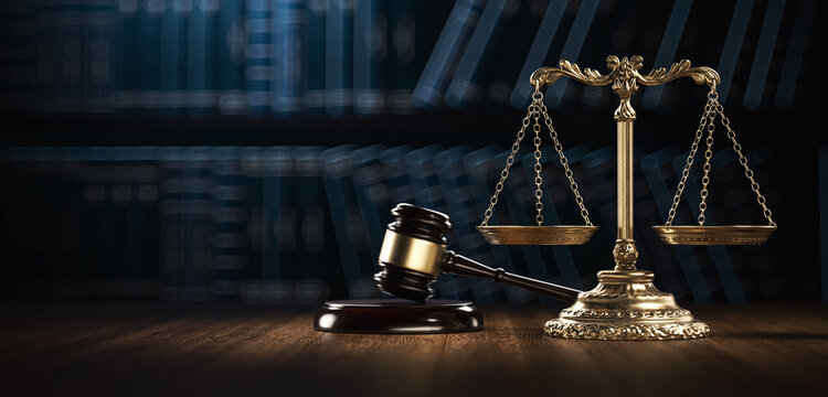 Scales of justice and gavel representing family law practice